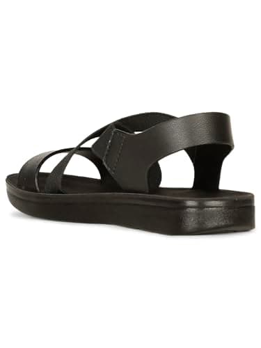 Bata Aerial Sandal Flat Women's Black Sandals - 6 UK (5616906) 3