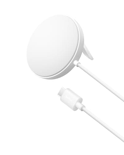 Belkin Qi2 Magnetic Wireless Charging Pad 15W with Pop-Up Stand | MagSafe-Compatible Qi2 Certified Wireless Charger for iPhone 16, 15, 14, 13, Samsung Galaxy S25, S24, AirPods | White