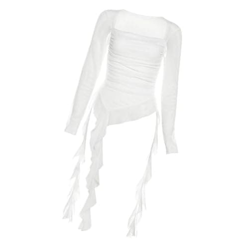 Meadawgs® Women's Y2K Long Sleeve T Shirt Classic Streetwear for Wedding Dating Gothic M White|Clothing, Shoes & Accessories | Womens Clothing | Tops & Blouses|1 Long Sleeve T Shirt