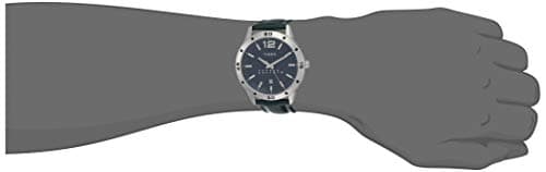 TIMEX Analog Watch for Man with Blue Round Dial & Blue Leather Strap Band Water Resistant Men's Wrist Watches - TW000U931 4