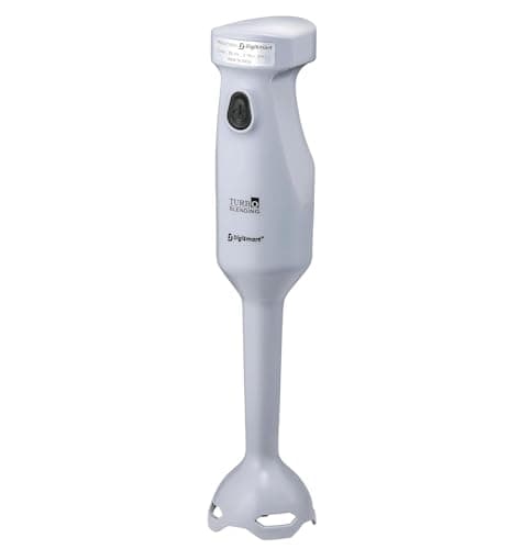 DIGISMART DURA Hand Blender 300 W Powerful Super Silent Copper Motor Anti-Splash Technology Turbo Function Stainless Steel Stem for Hot/Cold Blending Hand Blender (Grey)