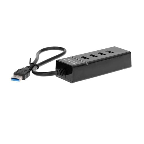 Hexabyte 4-Port USB 3.0 Hub – High-Speed Data Transfer, USB 3.0 Expansion for Laptop, PC, Mac, and External Devices – Plug & Play, Compact Design, 5Gbps Speed