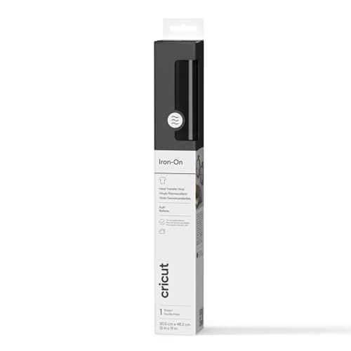 Cricut Smart Puff Iron-On, Black​ 12” x 19”​ (30cm x 48cm) 2
