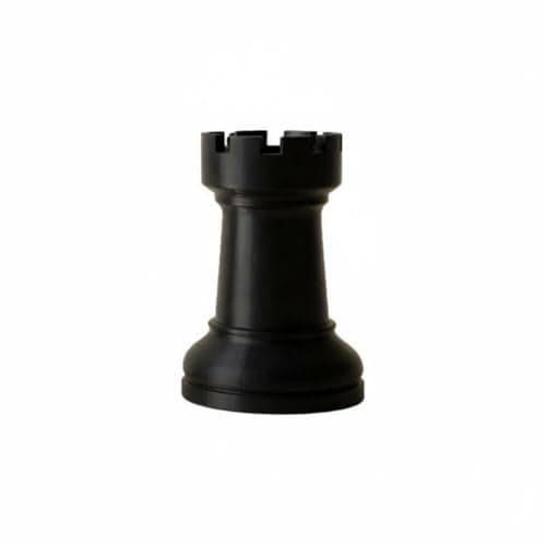 SNAPPSY Creative Design Chess Piece Pen Holder Minimalist Design Rook Shaped Writing Utensil Cup Multi-Functional Castle Chess Piece Vase 3D Printed for Students, Office, Dorm Room, Black