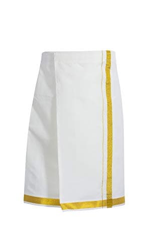 AMIRTHA FASHION Boys Traditional Dhoti & Shirts SET WITH ACCESSORIES (CREAM WHITE, 6-12 Months) 3