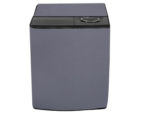 Stylista Polyester Waterproof Washing Machine Cover Compatible for Samsung 7 Kg Semi-Automatic Top Loading WT70M3000HP Grey