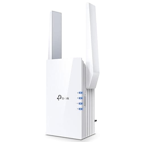 TP-Link AX1500 Wi-Fi 6 Range Extender, Up to 1500 Mbps Speed, Next-Gen Dual Band WiFi Booster, Wireless Repeater with Gigabit Port, 2 External Antennas, Easy Set-Up (RE505X)