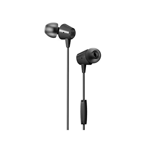 JBL C50HI, Wired in Ear Headphones with Mic, One Button Multi-Function Remote, Lightweight & Comfortable fit (Black) 2