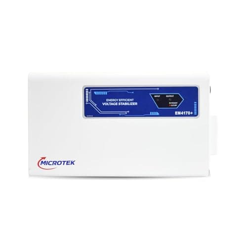 Microtek EM 4170+ Automatic Air Conditioners (A.C.) Voltage Stabilizer upto 1.5 Ton Working Power 170V-270V with 3 Year Warranty (White) 2