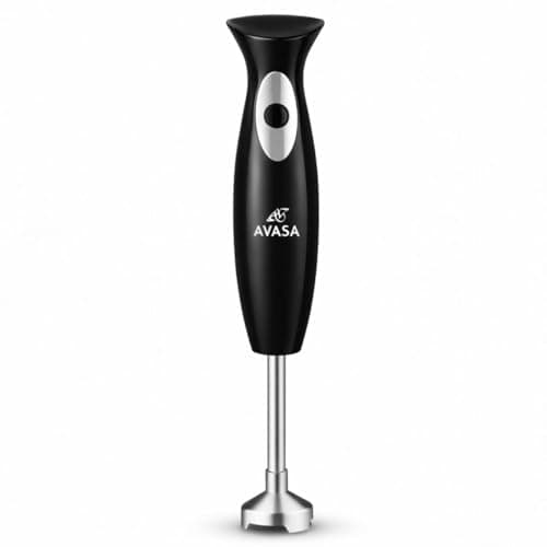 AVASA Premium Hand Blender I 300W Pure Copper Motor I Stainless Steel Rod I BIS Certified I Made in India I Powerful & Sleek Design for Smoothies, Soups & Chutneys
