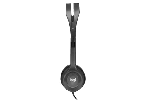 Logitech H111 Stereo Headset with 3.5 mm Audio Jack, Black. 3