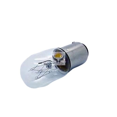 ALUCIFIC Clear Incandescent Bulb with Metal Base. Bulb for Sewing Machines (Pack of 2) - Compatible with Usha Janome, Non-Warranty