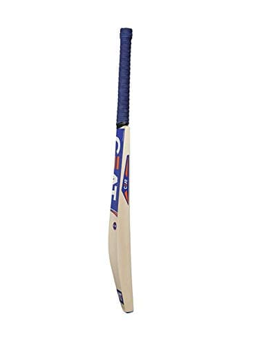 Ske Solid Popular Willow Cricket Bat for All Tennis Balls (Natural, Full Size), Wood, Multicolour (Cricket Bat with Ball & Cover (Combo)) 3