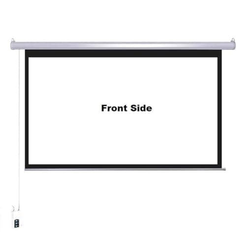 TONZO 150 Inch Motorized Projector Screen 4:3 Aspect Ratio, 4K Ultra HD Ready, Matte White High Gain Fabric, Remote Control, Smooth Roll Mechanism, Wall & Ceiling Mountable (8Ft Height * 10Ft Width) 5