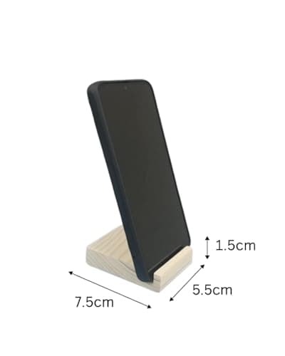 USHAVI Mobile Stand Wooden | Mobile Holder|Cell Phone Stand for Office Table |Smartphone Desk Older | 2