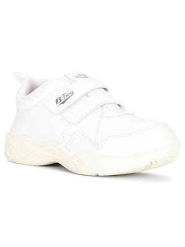 Bata Unisex Velcro School Shoes - White (13 UK) (3511010)
