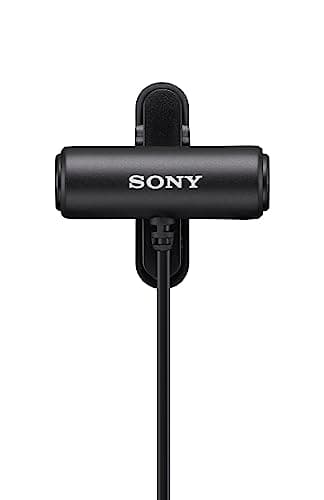 Sony Stereo Lavalier Auxiliary Microphone ECM-LV1 (Compact, Flexible, Vlogging, Content Creation, Audio) - Black 3