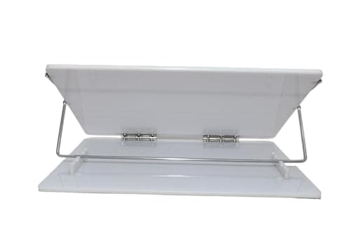 LUVYANSH Writing Table Top Elevator Writing Desk (P.S Sheets) 7m.m (Standard Size 15 * 21 Inches) Milky White Colour with Height Adjustable (Make in India) 6