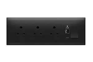 Wipro Northwest (Nowa) Switch Combo of 8M Plate + 1M 16A Switch + USB Charger + 6A 3Pin Socket x3, Silver Grey (Kit 13)