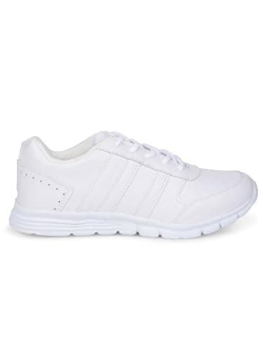Bata Boys Lace-up School Shoes - White (4 UK) (4311007) 2