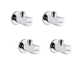 Aquieen Full Brass Heavy Angle Stop Valve with Wall Flange (4)