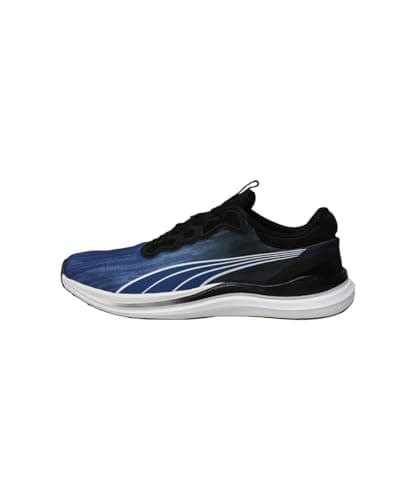 PUMA | UltraFlux Lite Men's Lightweight Running Shoes | Feather Gray-Clyde Royal-Black | 8UK 2