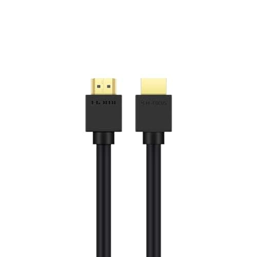 HIFOCUS HDMI 10Meter Cable High Speed Pro Premium Hdmi 4K Cable Upto 10.2Gbps At 60Hz, Black (Compatible with Projector, home theatre, Television, set top box, Black, One Cable) 3