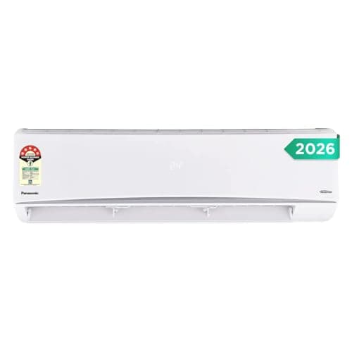 Panasonic 2 Ton 5 Star Inverter Split Smart AC MirAie(2026 Model)-8-in-1 Convertible Cooling,Wi-Fi Enabled with Google & Alexa Voice Control,100% Copper Condenser,High Airflow,CS/CU-ZU24CKY5FM