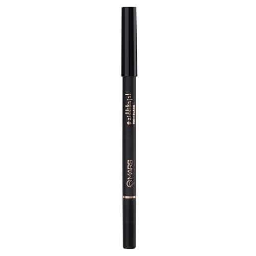 MARS Ziddi Kajal Pencil upto 12 Hours Long Stay Kajal | Rich Black Pigmentation | Smudgeproof & Water Resistance | Effortless One Swipe Application (1.4gm) Black) 2