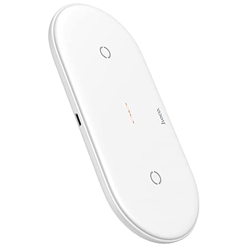 FABLOFT 2 in 1 Wireless Charger Pad Fast Dual Charge for Smart Phones White|Cell Phones & Accessories | Cell Phone Accessories | Chargers & Cradles|1x Wireless Charging Pad 4
