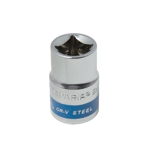 Taparia 1/2" Square Drive Socket (17 mm, Pack of 2)-Hex or 6 point Socket for Standard Nuts & Bolts Compatible w/Ratchets, L Handles, Wrenches, Power Tools-Automotive, Mechanical Work-Garages, DIY 2