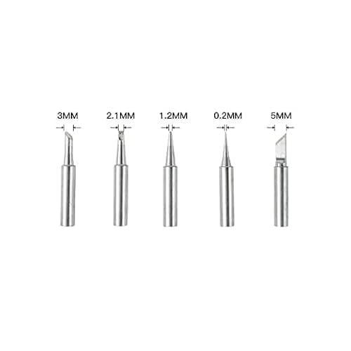 Wynhard 60 Watt Soldering Iron with Adjustable Temperature Soldering Gun Electric Welding Solder Soldering Iron Rework Station Handle Heat Pencil Tool with 5 Pcs Tip Solder Iron 5