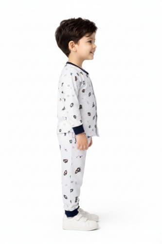 3BROS Kids' Pura Cotton Full Sleeves Casual T-shirt & Pyjama Set | Clothing Combo Set for Baby Boys Girls (Multicolor-20, 12-18 Months) 3