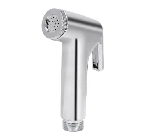 HOMEXA Health Faucet Jet Spray for Toilet & Bathroom | Chrome Bidet Sprayer Gun with 1.2m Stainless Steel Hose Pipe | ABS Body | Anti-Drip Nozzle | Easy Install (Pack of 1 (Only Gun))