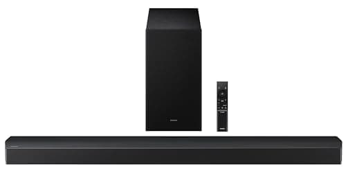 Samsung 400 W 5.1 ch Soundbar with Dolby Audio | DTS Virtual:X | Q-Symphony | Center Speaker | 3D Surround Sound | HDMI ARC | Optical in | Bluetooth | USB | Wireless Subwoofer (HW-B750F/XL, Black)