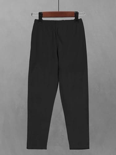 BULLMER Trendy Solid Cotton Blend Regular Fit Trackpant for Men | Mid-Rise Trackpant for Men - Pack of 2_Black/Beige_Medium 5