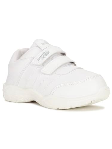 Bata Unisex Velcro School Shoes - White (2 UK) (4511111) 2