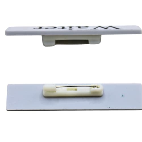 THE LABWORLD Name Plate Badge with Pin to hang on fabrics Label for Receptionist,Nurse,Guard,chef,security,Staff,Teacher,Waiter,Doctor,etc kids,adults,school,office and corporate (Security, 2) 3