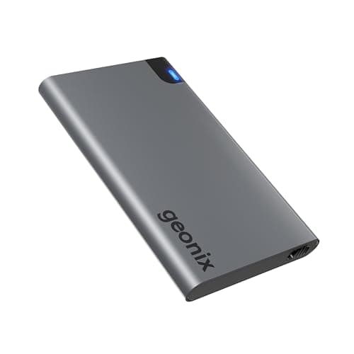 Geonix PowerShell AL1 500GB Portable External Hard Drive 2.5-Inch SATA USB 3.1, Upto 5Gbps with UASP Support, LED Indicator, Shockproof Protection, Aluminium Case with 3 Year Warranty (Gray)