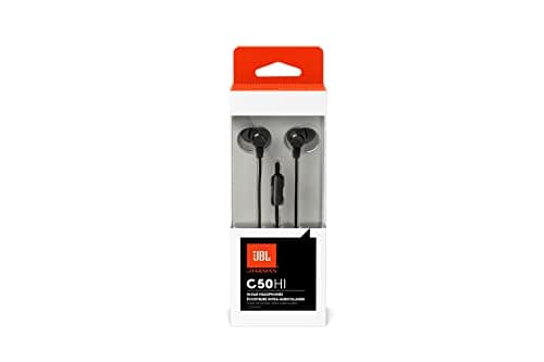 JBL C50HI, Wired in Ear Headphones with Mic, One Button Multi-Function Remote, Lightweight & Comfortable fit (Black) 3