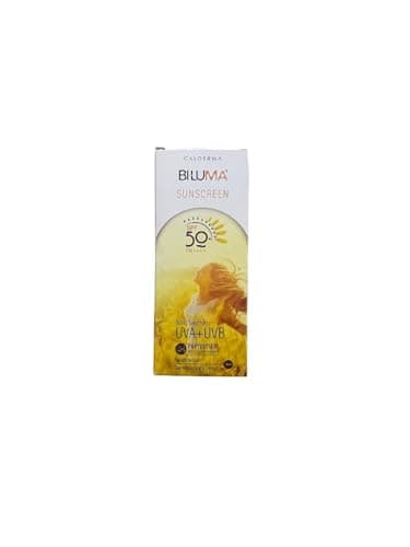 biluma sunscreen spf 50 p+++ uva + uvb protection
