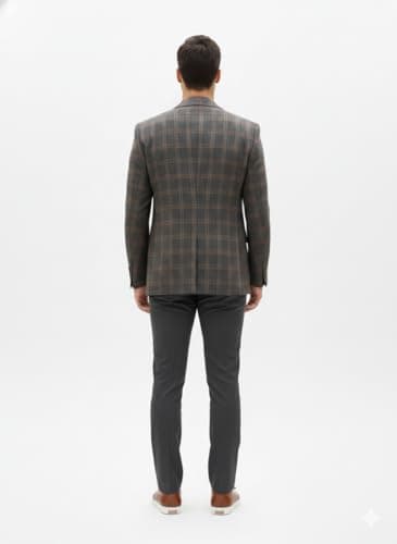 Kulanza Confidence Men’s Formal Blazer Regular Fit high GSM Poly Viscose – Professional Party Festival Wear – Lifestyle wear (in, Numeric, 36, Regular) 2