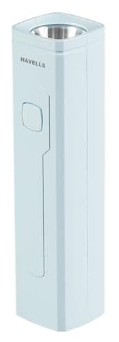 Havells Colorix Rechargeable Pocket Torch | SOS Mode | Rechargeable Li-ion Battery | Thread Strap for Easy Carrying | Type-C Charging| Blue
