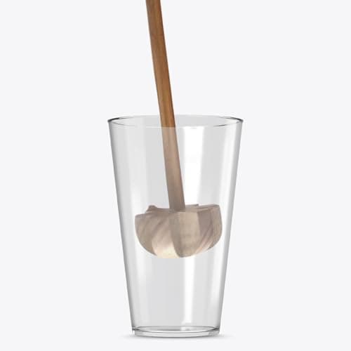 VISMAY'S Wooden Whisk Beater 9.5 Inch Lassi Churnar Bitter Rai Ghotni Curd Mixer Compact Fits in Glass Easy to Use