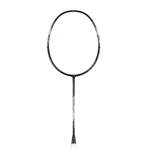 Li-Ning AxForce Blast Strung Carbon Fibre Badminton Racket with Full Cover | 5U | Ultimate Smash Badminton Racket with Sonic Boom Acceleration | Max Tension : ≤31 lbs, White/Blue Sapphire