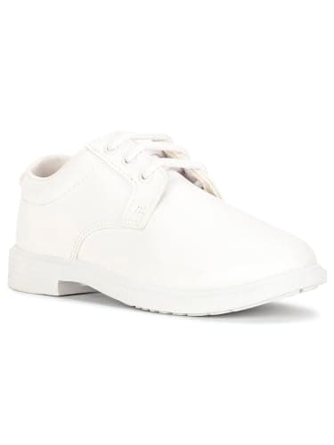 Bata Boys School Lace Up Shoes - White (3Uk)