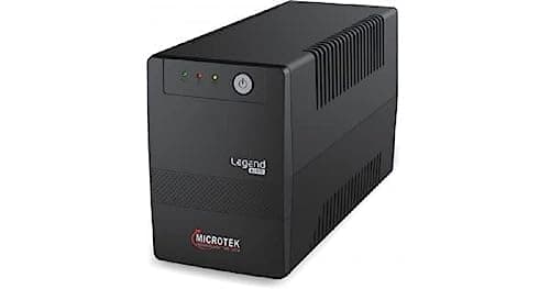 Microtek Legend 1000 Line Interactive UPS 1000VA/600W | Wide Input 140-300V | Buck/Boost AVR | Auto Restart | Generator Compatible | for Desktop, CCTV & Broadcast Studio (Pack of 1)
