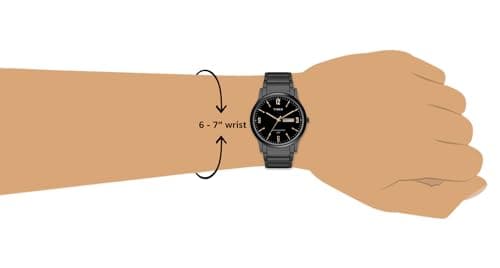 TIMEX Classics Analog Watch for Man with Black Round Dial & Black Stainless Steel Bracelet Band Water Resistant Men's Wrist Watches - TW000R438 5