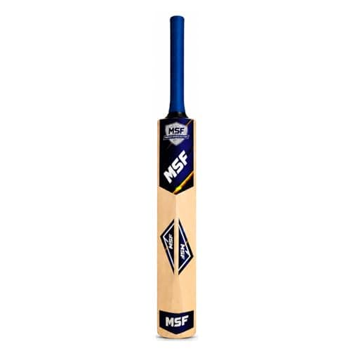 MSF Cricket Bat Size 6 with Tennis Ball for Boys 12-14 Years, Popular Willow Wooden Cricket Bat, Lightweight Training Bat for School, Practice & Outdoor Cricket, Durable Handle Grip 4