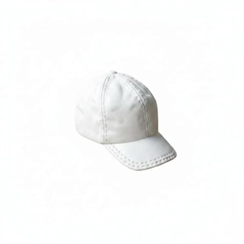 Ojiva® Collectible 1/6 Scale Baseball Cap Trendy Design 1/6 Soldier Cap Realistic Intricacy Action Figure Baseball Hat Easy to Put On and Remove for Hobbyists, White|Sporting Goods